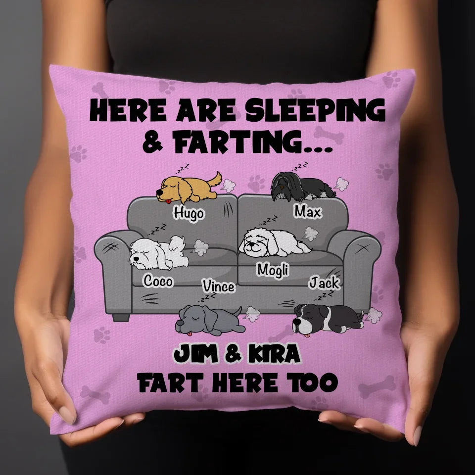 Woman Holding Pillow Store Image