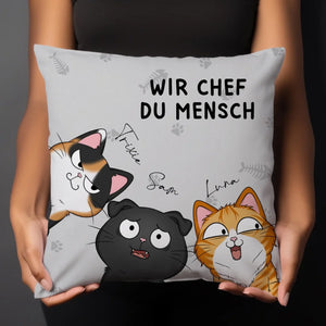 Woman Holding Pillow Store Image 2